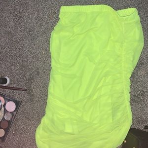 🌟5/$20-Neon green BEWARE skirt🌟